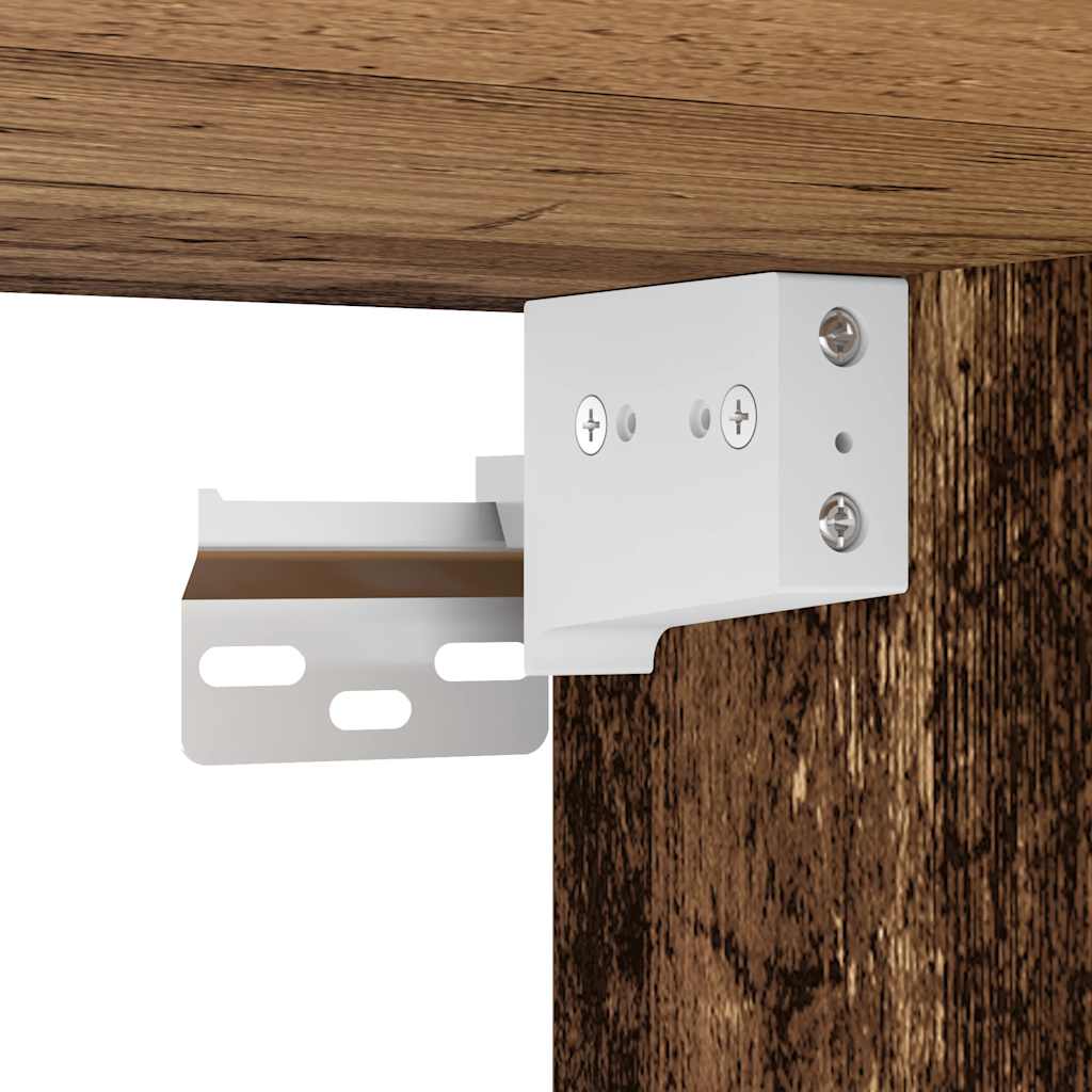 Sink Cabinet with Built-in Basin Old Wood Engineered Wood